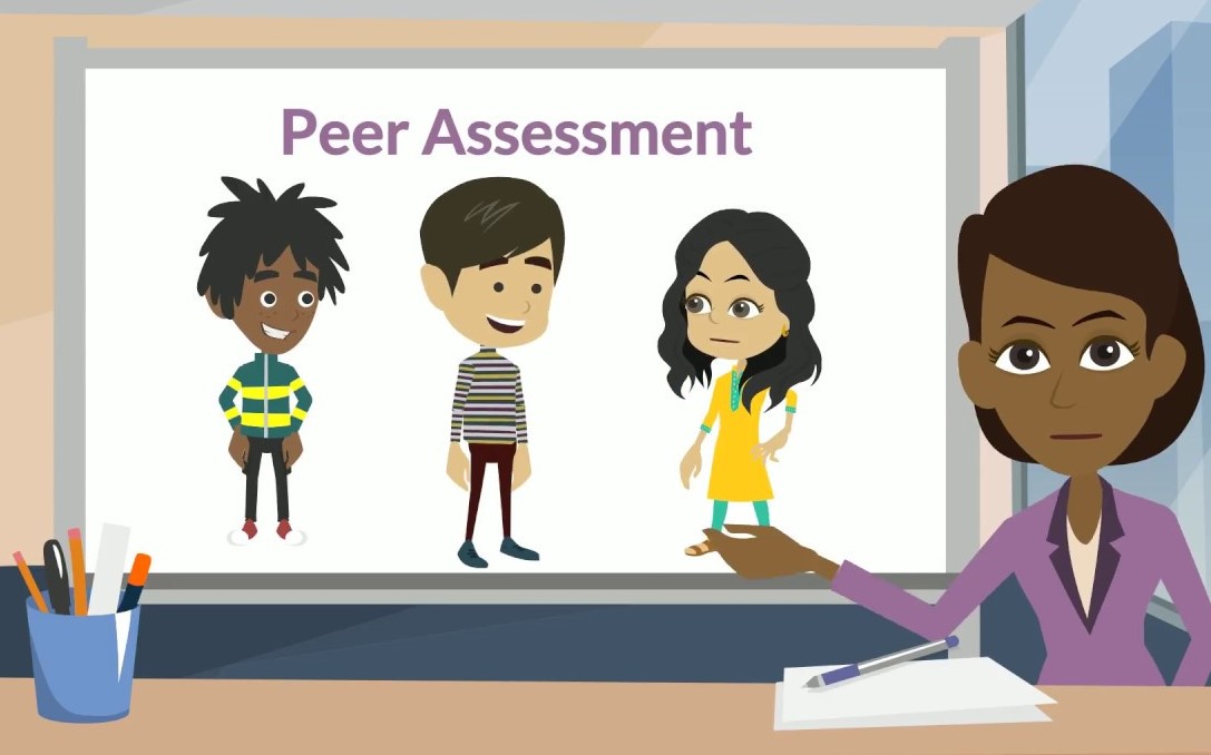 Better evaluation with students’ peer assessment UNILJ001